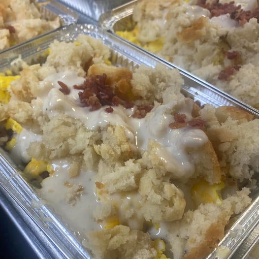 Loaded Biscuits and Gravy Granny Puckett's