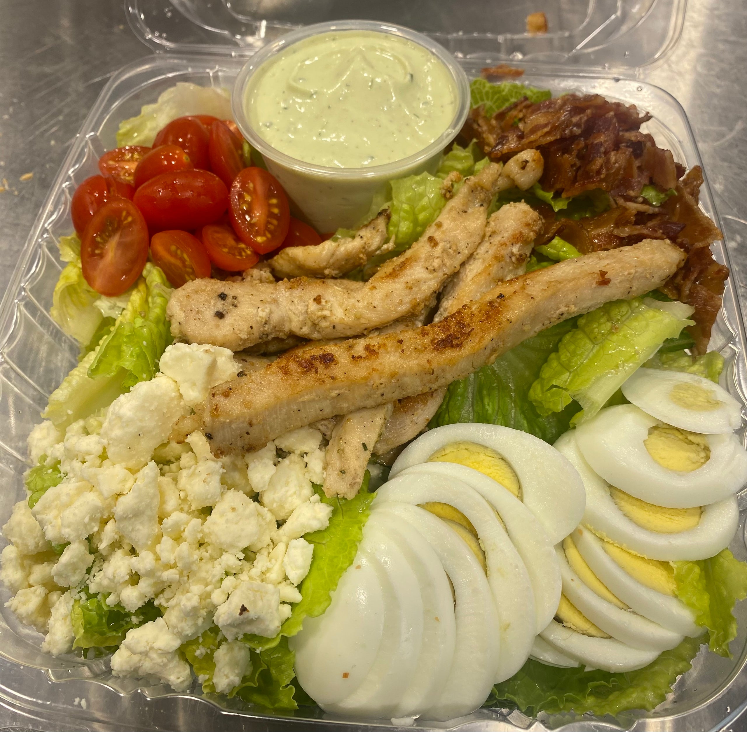 Cobb Salad With Baguette Granny Puckett's